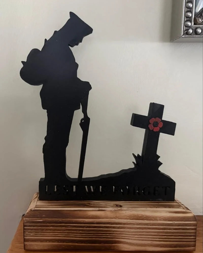 Remembrance display piece from JB 3D Printing workshop